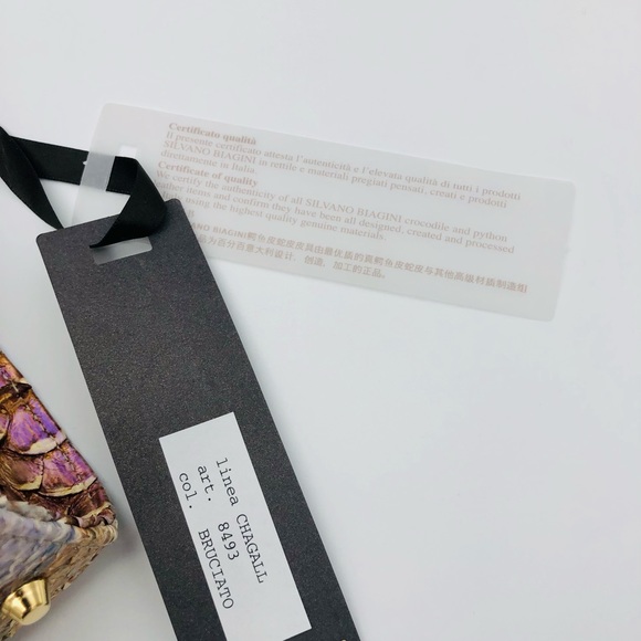 Multicolor Authentic Python handbag - Picture 5 of 9